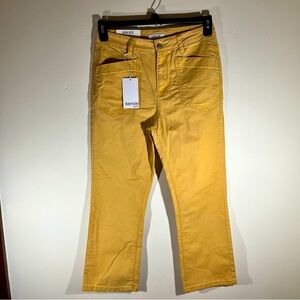 Kensie Golden High-Rise Jeans cropped